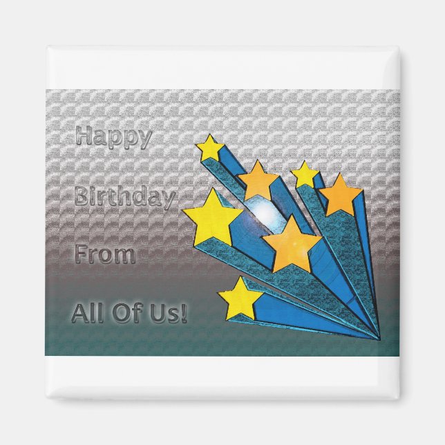 Íman Feliz Aniversário De Todas Nós Estrelas (Frente)