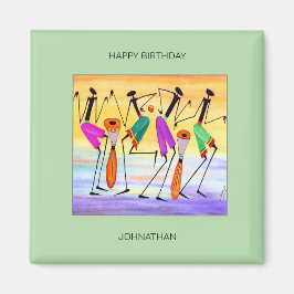 Íman Feliz Aniversário, Expressando Alegria e Felicidad