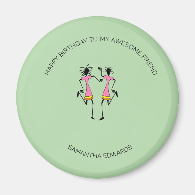 Íman Feliz aniversário, Festa de Celebração (Frente)