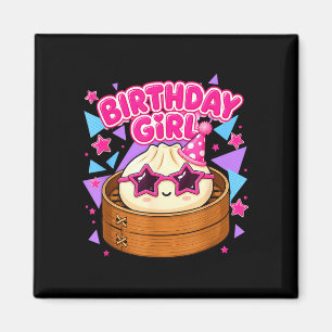 Íman Feliz aniversário garota kawaii anime aniversário