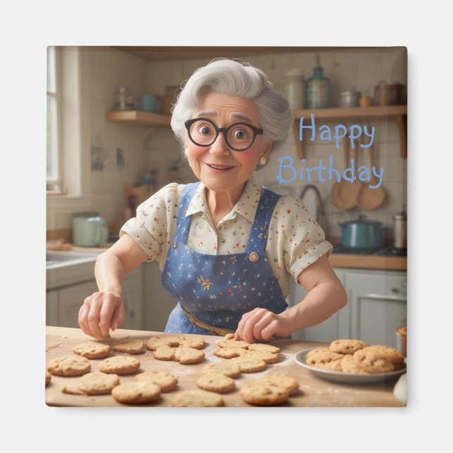 Íman Feliz Aniversário Gramma (Frente)