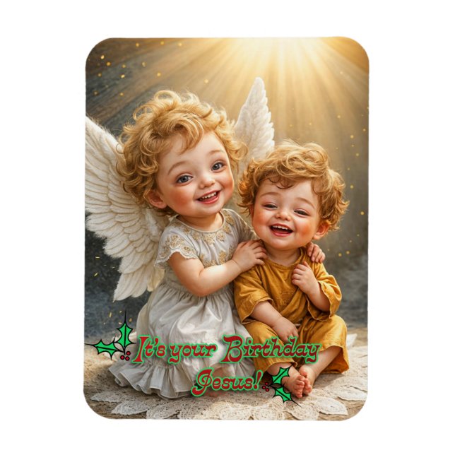 Íman Feliz aniversário Jesus (Vertical)