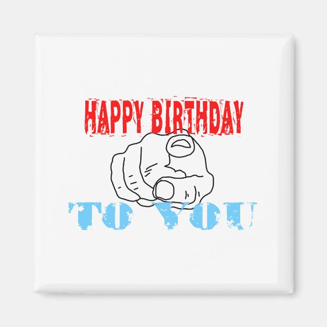 Íman Feliz Aniversário Para Você (Frente)