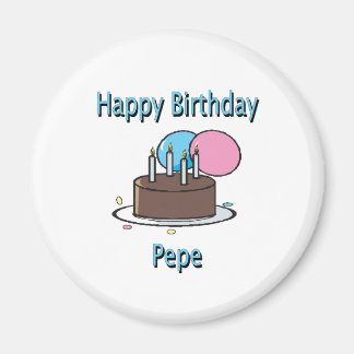 Íman Feliz Aniversário Pepe Vovô Francês Aniversário De