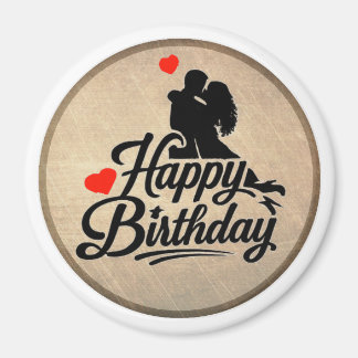 Íman Feliz Aniversário Romântico