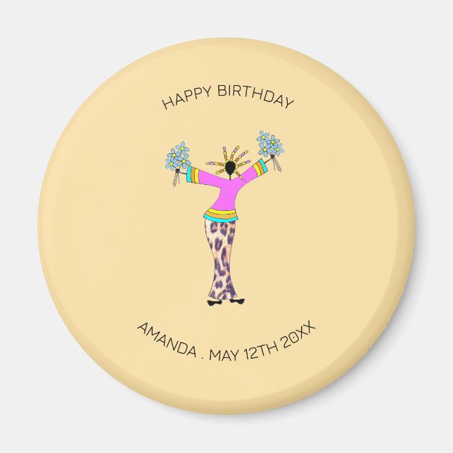 Íman Feliz aniversário, Senhora Incrível (Frente)