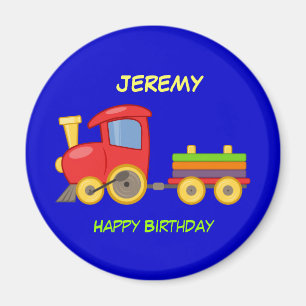 Íman Feliz Aniversário, Trem de Brinquedo, modelo