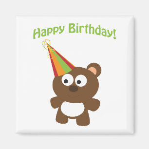 Íman Feliz aniversário! Urso