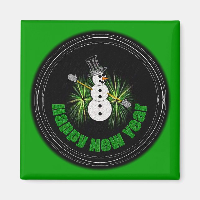 Íman Feliz ano novo 1 Magneto (Frente)