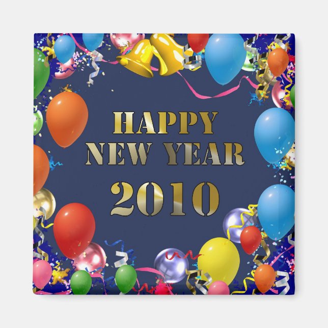 Íman Feliz ano novo 2010 (Frente)