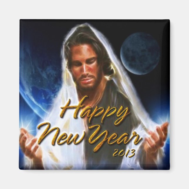 Íman Feliz Ano Novo 2013 Ímã (Frente)
