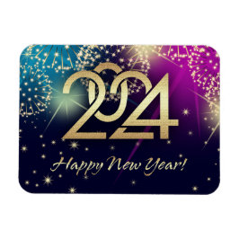 Íman Feliz ano novo 2023. Fogos de artifício e números