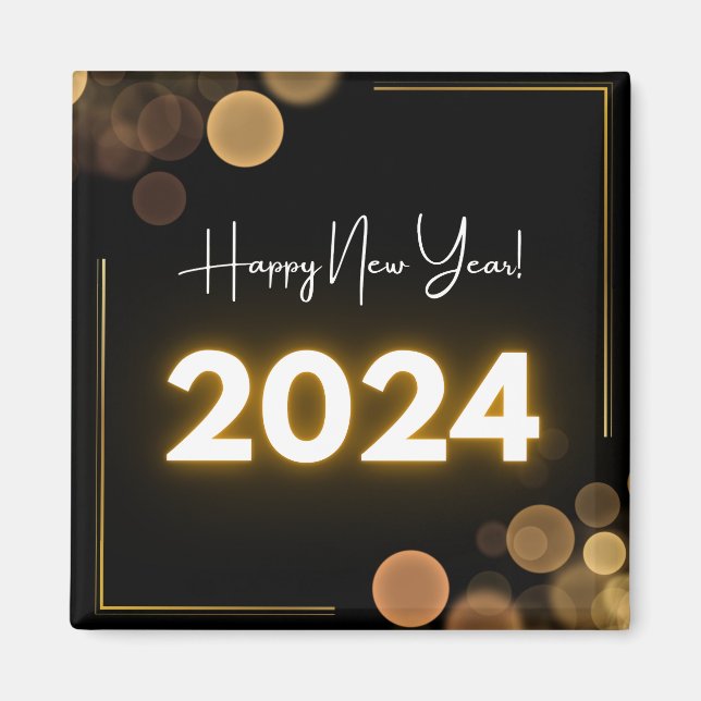 Íman Feliz Ano Novo 2024 (Frente)