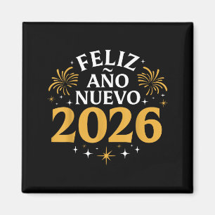 Íman Feliz Ano Novo 2026 Festa de Ano Novo Espanhol