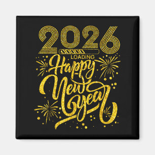 Íman Feliz Ano Novo 2026 Festa Engraçada de Ano Novo pa
