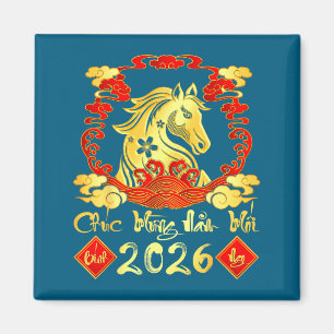 Íman Feliz Ano Novo 2026 Tet Ano Novo Lunar Vietnamita