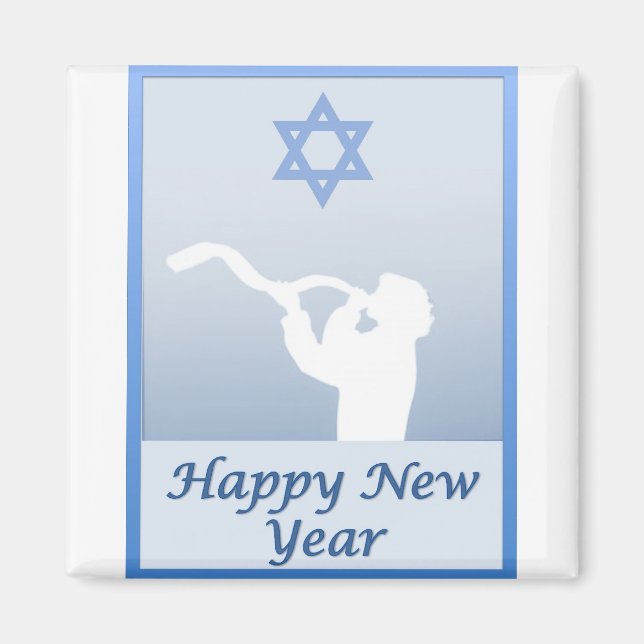 Íman Feliz Ano Novo Judeu (Frente)