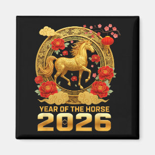 Íman Feliz Ano Novo Lunar 2026 – Ano do Cavalo Cele