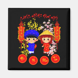 Íman Feliz Ano Novo Lunar Vietnamita 2026 Tee