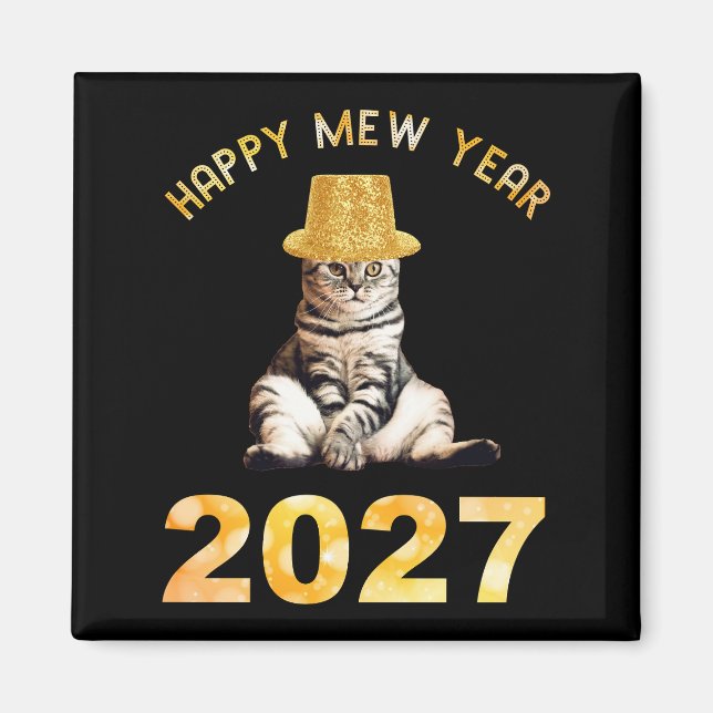 Íman Feliz Ano Novo Mew 2027 (Frente)