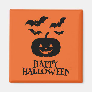 Íman Feliz Bat Mínimo de Abóbora de Halloween
