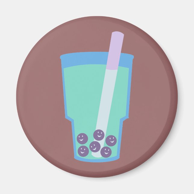 Íman Feliz Boba Tea Bubbles (Frente)
