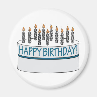 Íman Feliz Bolo de Aniversário