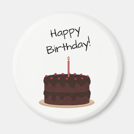 Íman Feliz Bolo de Chocolate de Aniversário