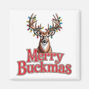 Íman Feliz Buckmas Caça de Veado Natal