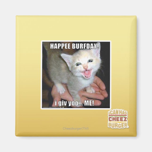 ÍMAN FELIZ BURFDAY! (Frente)