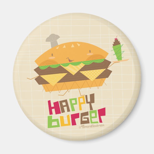Íman Feliz Burger (Frente)