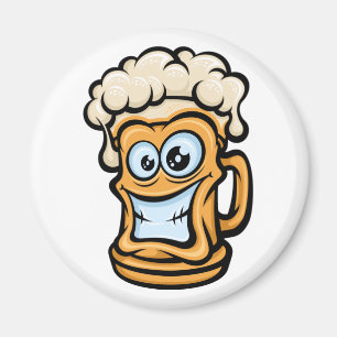 Íman Feliz Cama de Cerveja, Estilo de Cartoon