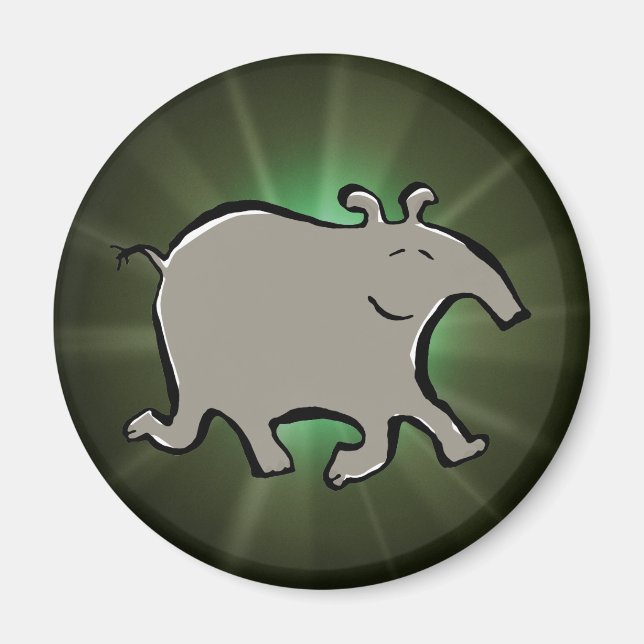 Íman feliz caminhando tapir (Frente)