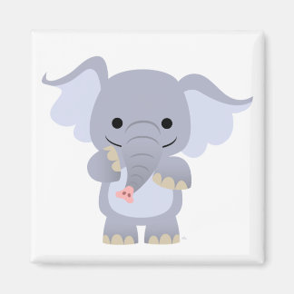 Íman Feliz Cartoon Elphant Magnet