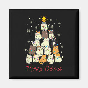 Íman Feliz Catmas Árvore de Natal do Gato