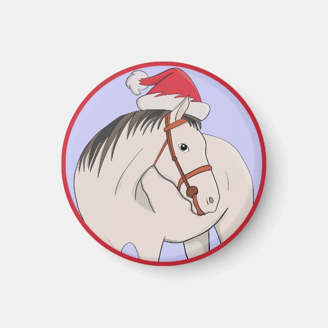 Íman Feliz Cavalo de Natal (Frente)