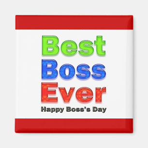 Íman Feliz Chefe do Dia do Melhor Chefe Nunca