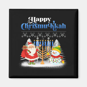 Íman Feliz Chrismukkah Engraçado Chrismukkah Hanukkah