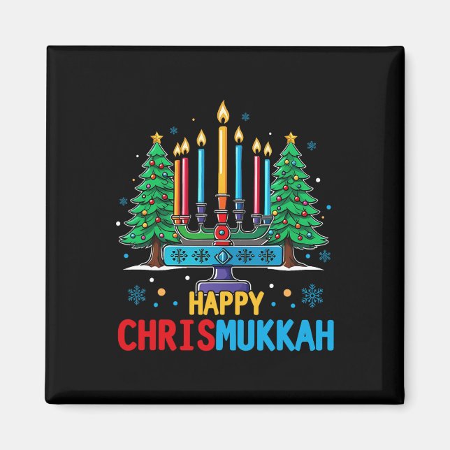Íman Feliz Chrismukkah Feliz Natal Hanukkah 3 (Frente)
