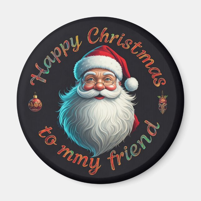 Íman feliz christamas para meu amigo (Frente)