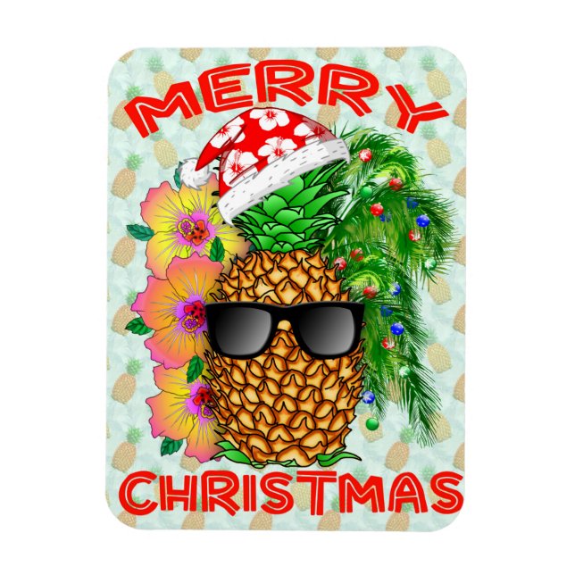 Íman Feliz Christams Pineapple (Vertical)
