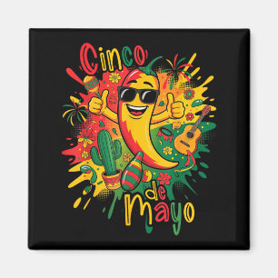 Íman Feliz cinco de maio festa mexicana partido 5 de ma