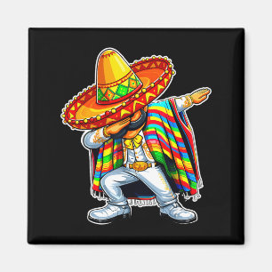 Íman Feliz cinco de maio rapaz dabbing homem mexicano