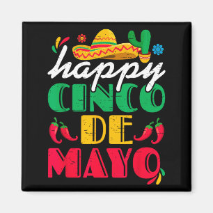 Íman Feliz cinco de maio sombrero mexicano margaritaHap