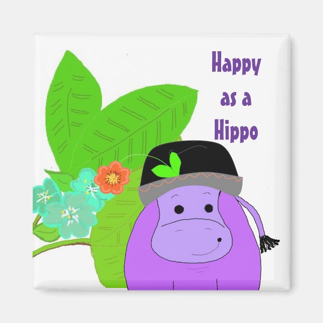 Íman Feliz como um Hipopótamo (Frente)