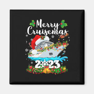 Íman Feliz Cruisemas 2023 Papais noeis de Natal Reindee