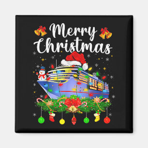 Íman Feliz Cruisemas Iluminação de Natal Papai Noel Cru