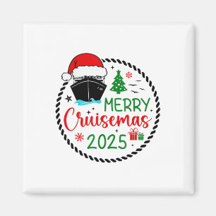 Íman Feliz Cruisemas Santa Hat Cruise Navio de Natal