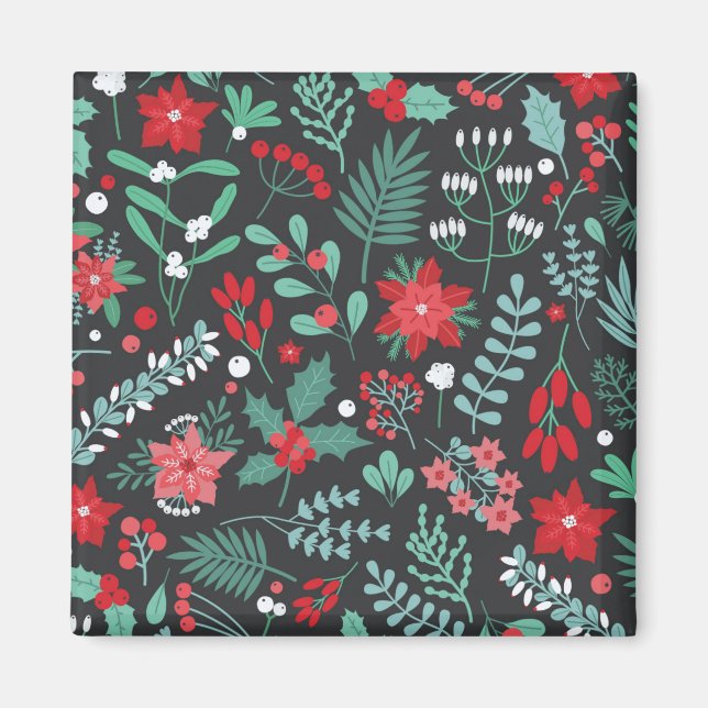 Íman Feliz de aniversário e Feliz Natal (Frente)