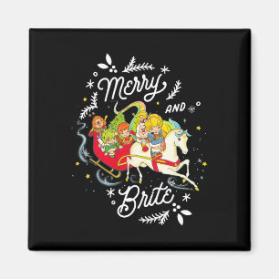 Íman Feliz De Natal Rainbow Brite E Brite Sleigh Rid